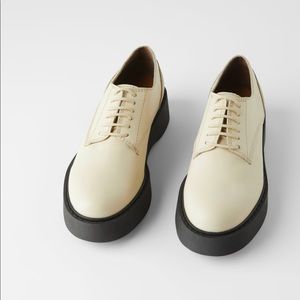 Zara leather derby/oxford shoes
